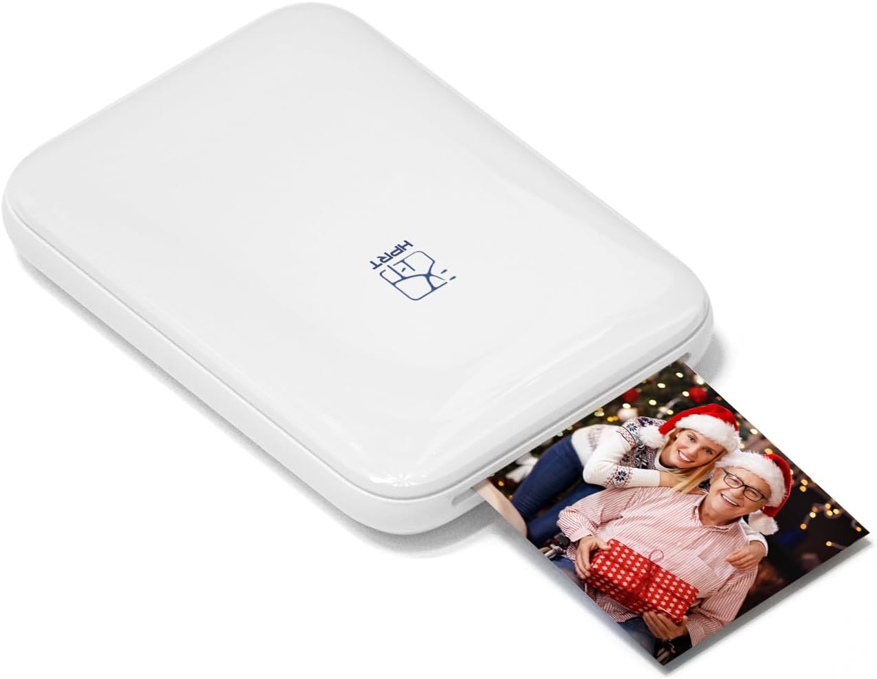 HPRT MT53 Mini Photo Printer printing a photo.