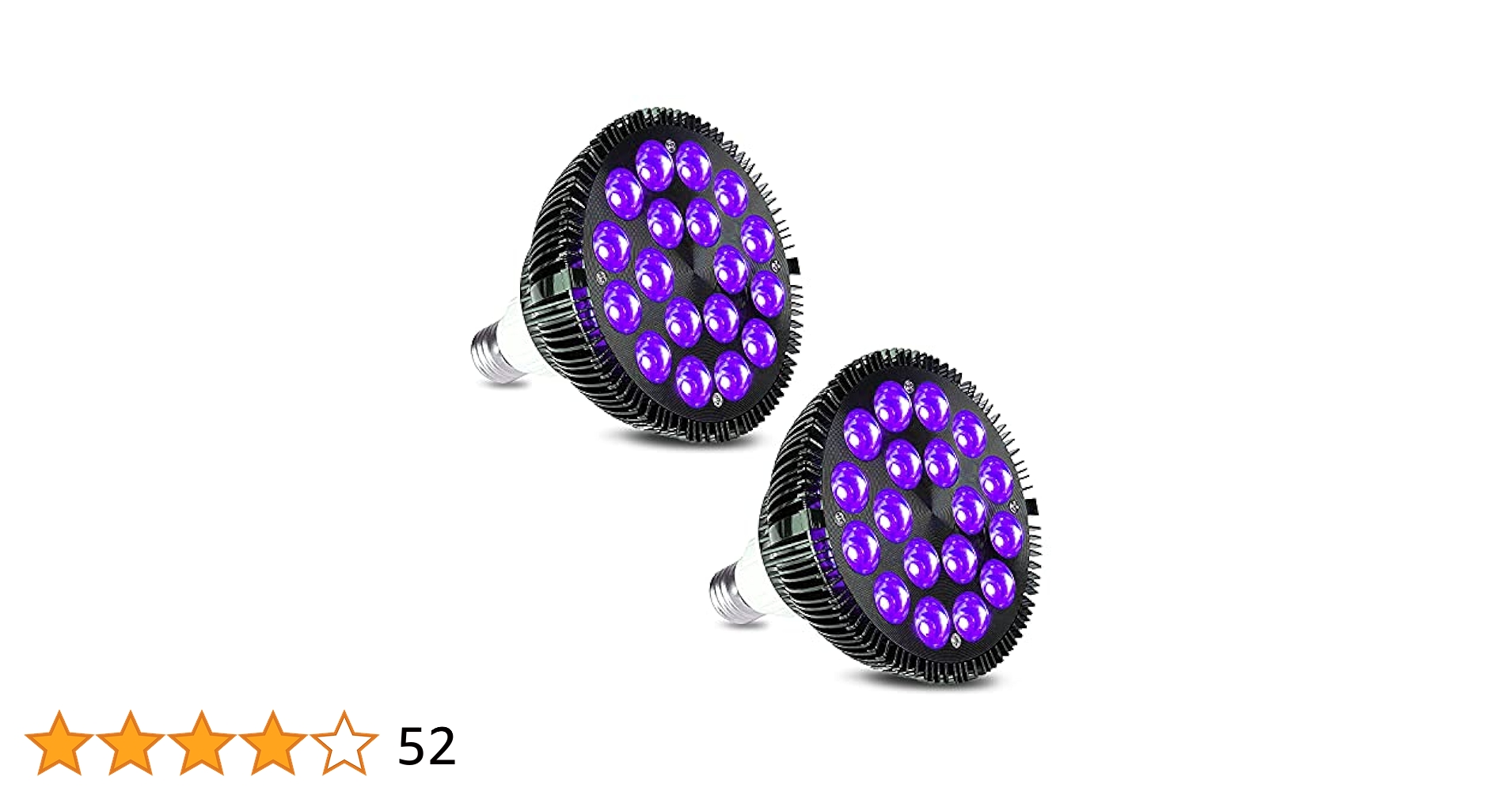 Amazon.co.jp: KINGBO ブラック電球 2個パック 36W LED ブラック