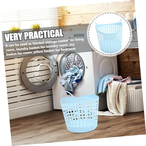 Panier à linge plastique robuste réutilisable avec poignées ergonomiques - 6