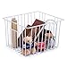 Homics Chest Freezer Organizer, Metal Wire Baskets Deep Freezer Storage Organizer Bins with Handles for Refrigerator, Household, Kitchen, Cabinets, Closets, Pantry and Bedroom - Set of 2