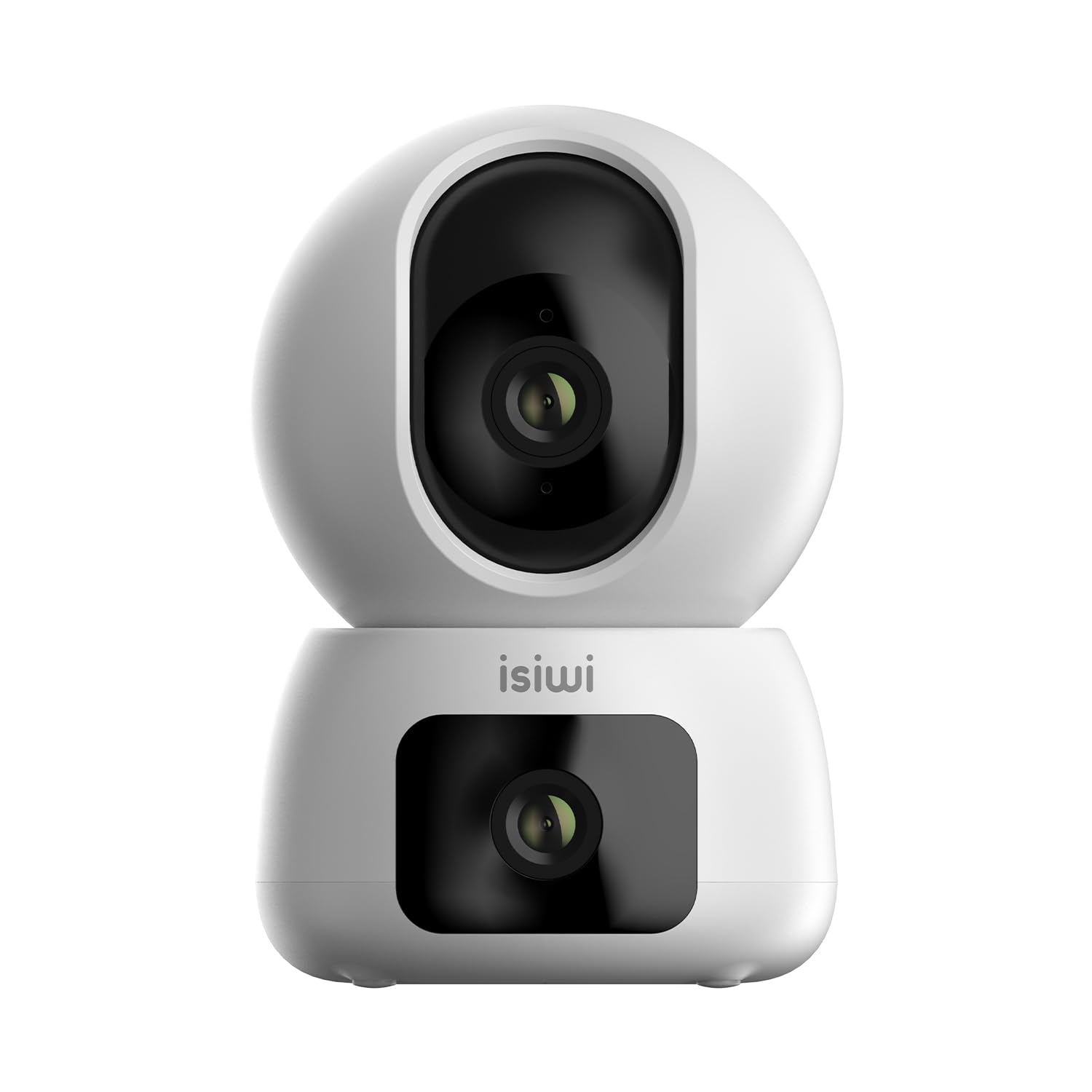TWIN Telecamera Wi-Fi Interno 2K 3MP+3MP, Doppia Lente, PT, Videocamera sicurezza, Rilevamento persone, Tracciamento movimenti, 2.4/5GHz Visione Notturna Audio registrazione SD-Cloud/NVR
