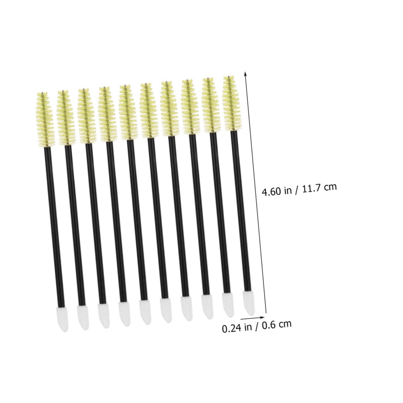50pcs Lash Cleaning Kit Mascara Brush for Eyelash Extensions Brow Brush Eyebrow Mascara Wand Soft Nylon Bristles Travel Beauty Tool