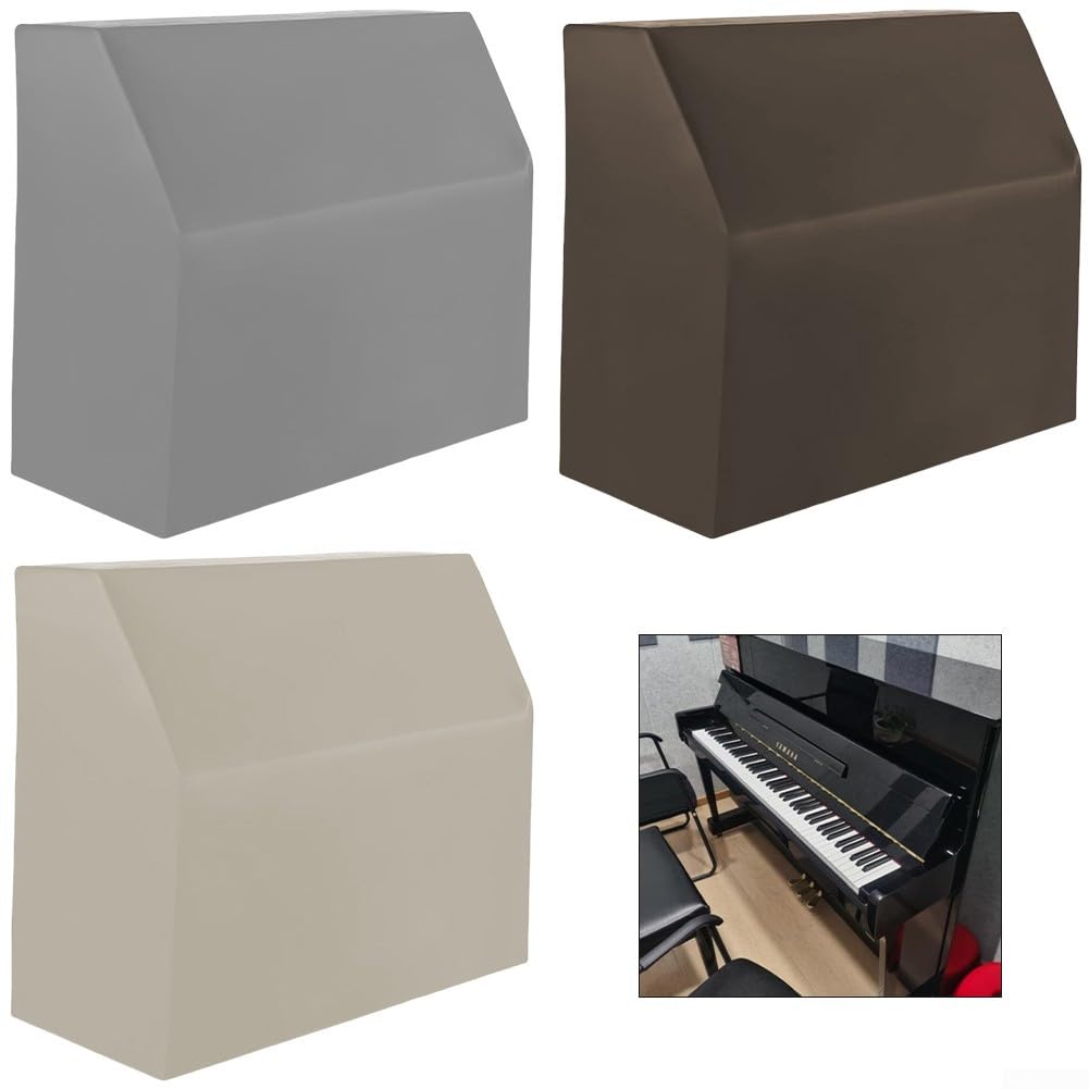 Housse pour piano droit - Couverture complète - Étanche à la poussière - 153 x 60 x 110 cm - Blanc