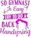 CafePress Gymnast Try to Do Back Handspring Gymnasti Sticker Oval Bumper Sticker Car Decal