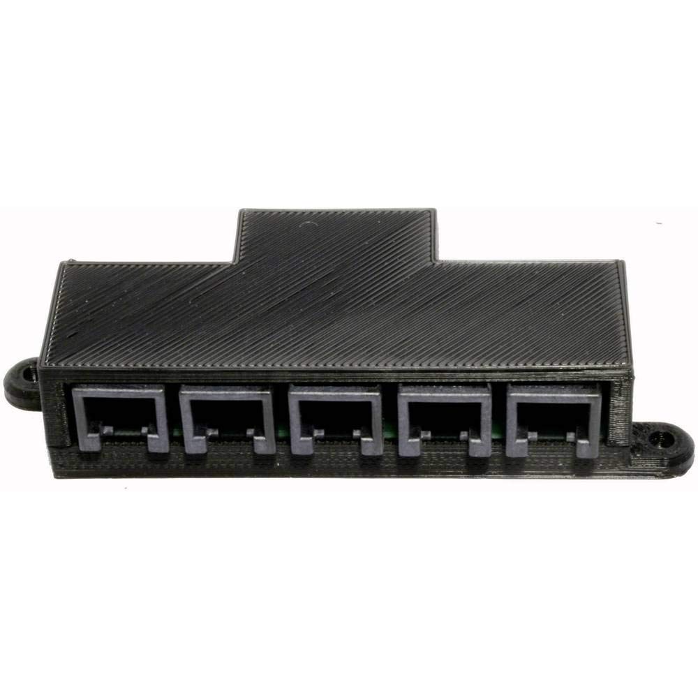 XL-Verteiler RJ12 6-polig montiert 73-80496-01-C, Schwarz