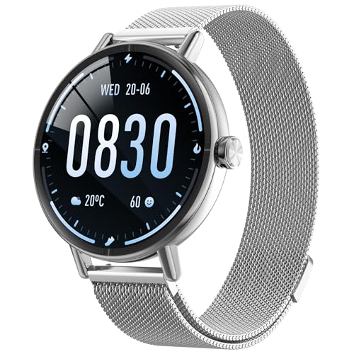 Image of Yoever Smart Watch for Men Women,1.57 inch Touchscreen,Round Fitness Trackers