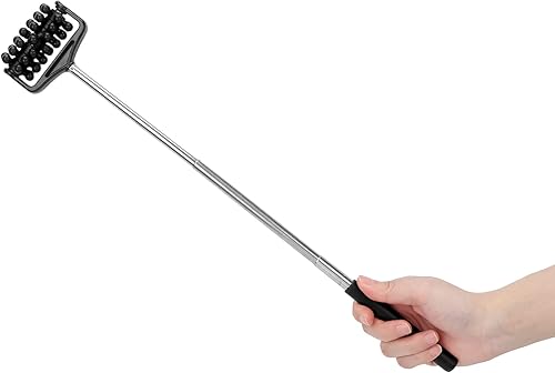 Miniatura 9 de Herramienta de masaje práctica Masajeador de rodillo de masaje de espalda masajeador de rodillos telescópicos, herramientas de masaje de masajeador