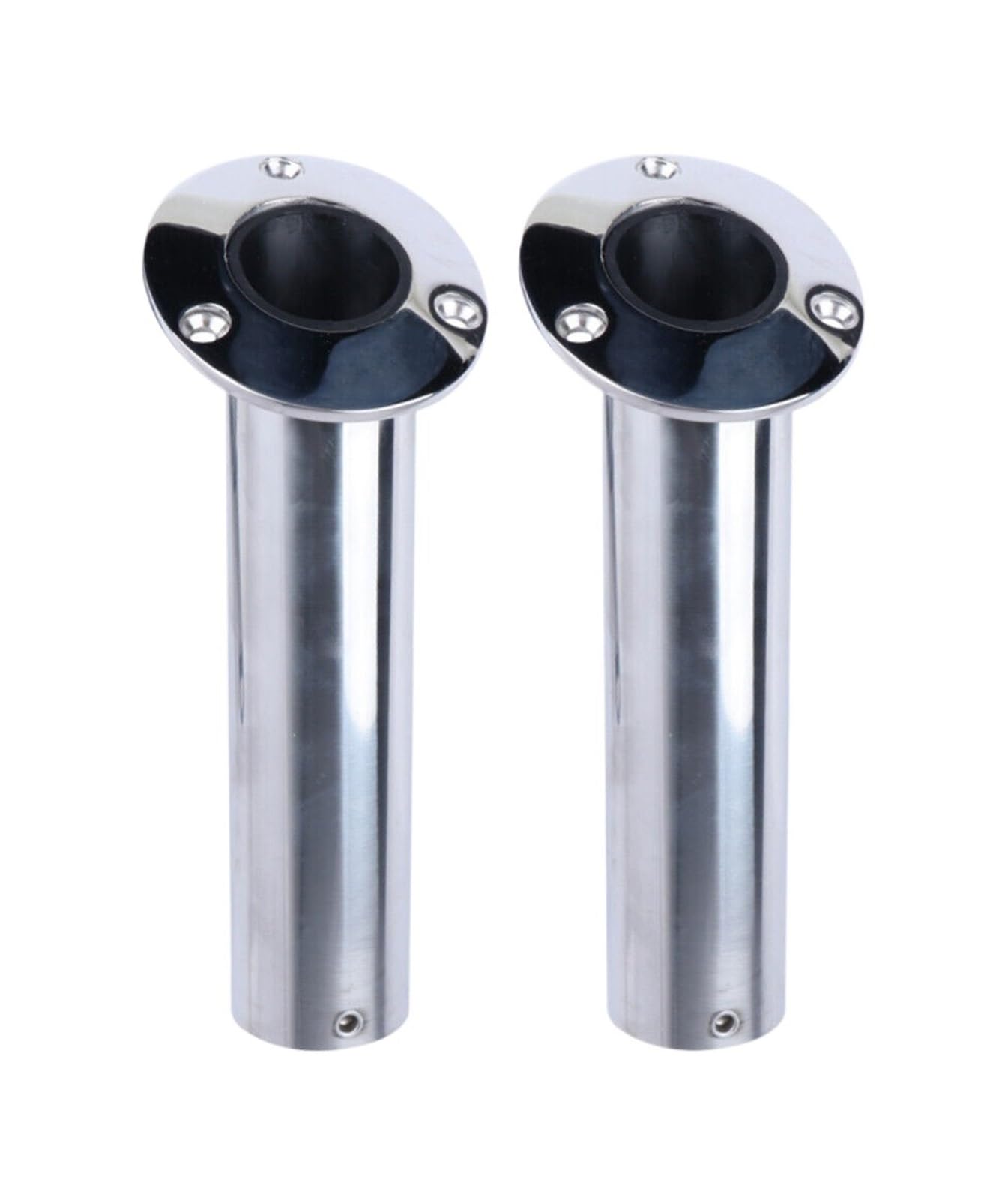 SUBLXPoten Stainless Steel Fishing Rod Holder (2PC) Boat Accessorie 15/30/90 Degree 316 Stainless Steel Boat Fishing Rod Holder Flush Mount Pod(30 Degree)