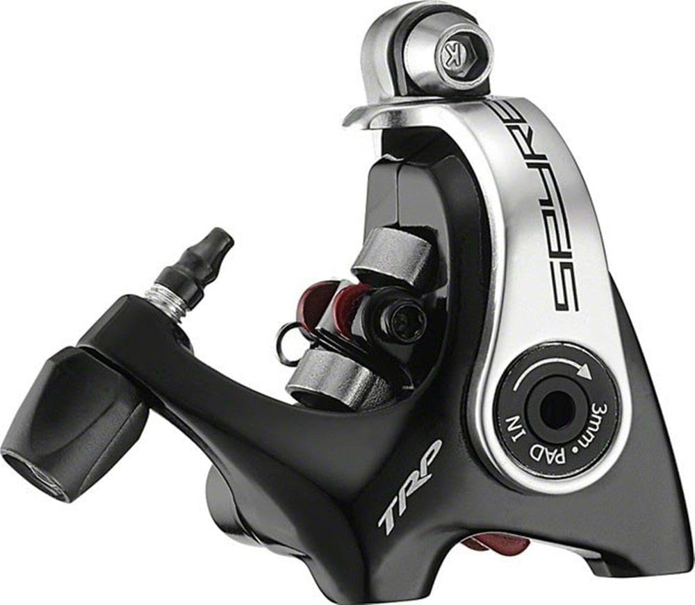 TRP Spyre Mechanical Disc Brake Caliper | Dual-Piston Actuation | 40 mm Slim Profile | 146 g Lightweight | Black | Flat Mount