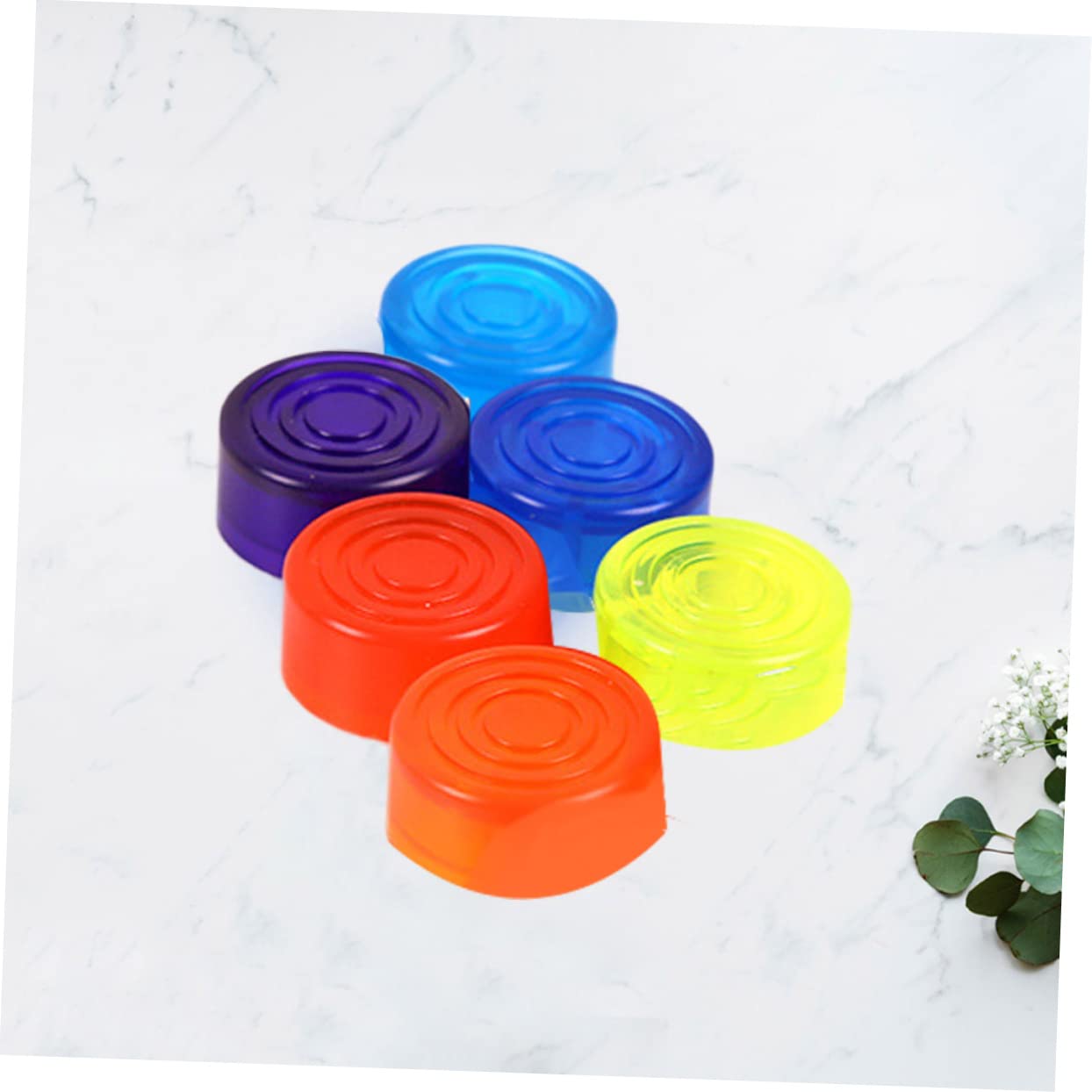 OFFSCH 6pcs Guitar Effect Cap Pedal Topper Anti-slip Protection for Extended Pedal Life