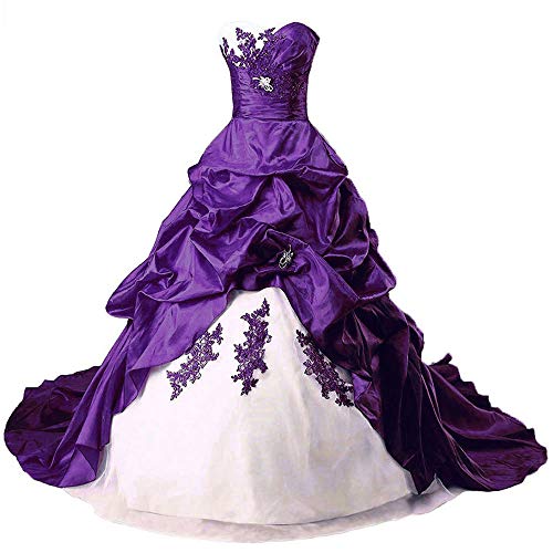 Zorayi Robes de mariée Longue Taffetas Robe de Nuptiale Robes de Bal Vêtements de mariée Femmes...