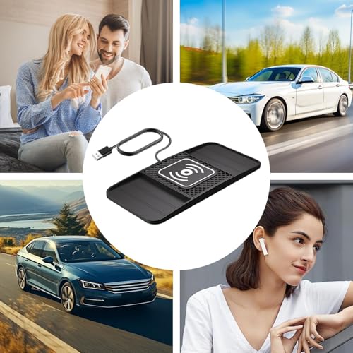 Almohadilla de carga inalámbrica para coche: mantén tus auriculares y móvil listos en cada viaje 4
