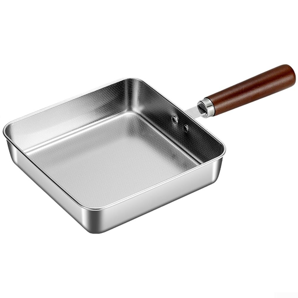 Poêle à frire inox compacte pour cuisiner proprement sans éclaboussures