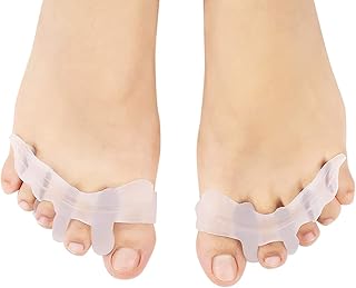 Bunion Corrector, Gel Toe Spreaders Separator Silicone Kit, Bunion Correctors for Women Big and Little Toe, Toe Straighteners for Bent Claw Curved Toes, Dance Running Toe Separators Wear with Shoes for Women & Men (C)