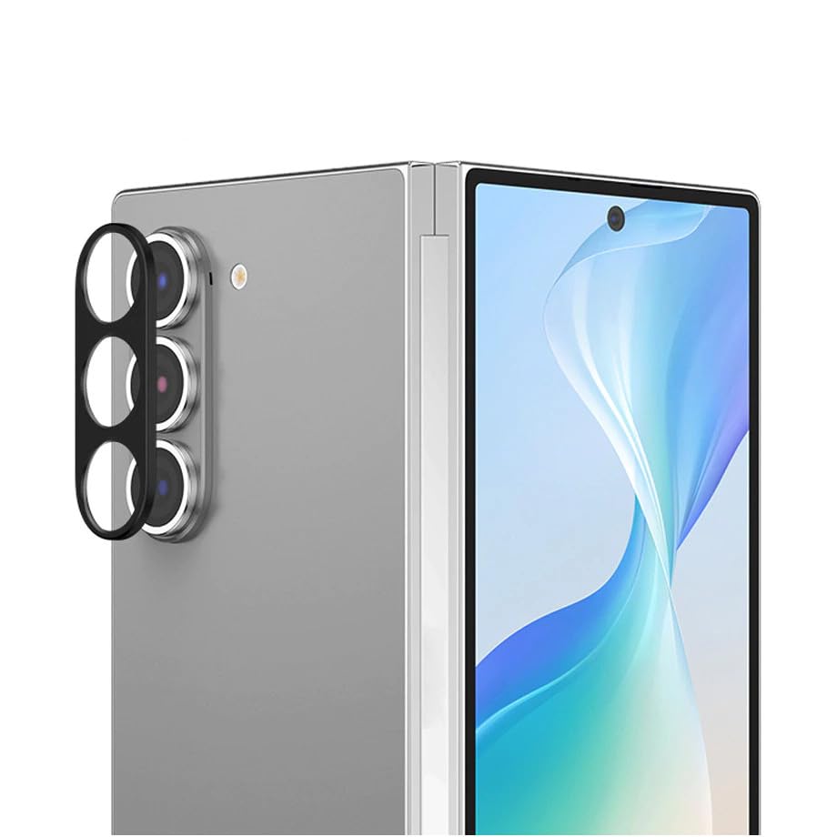 Image of Xmon Back Camera Lens Protector for (1 Pack) Premium Camera Glass Protector Guard, Anti-Scratch, Ultra-Clear, Easy Installation (Samsung Galaxy Z Fold 6)