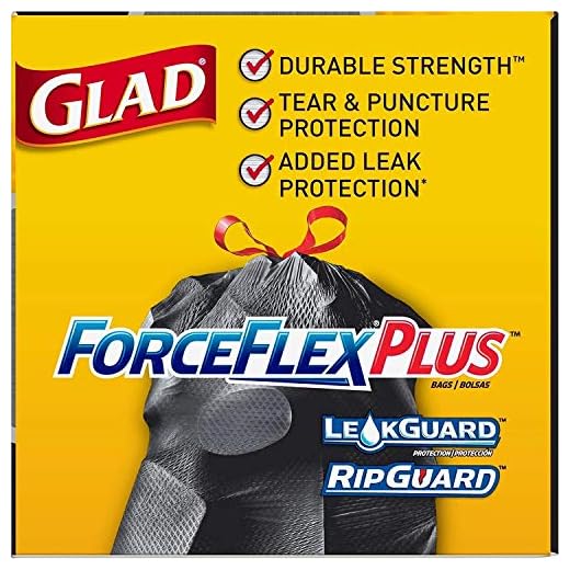 Sac poubelle d'extérieur Force Flex, 25 carats, 107,2 litres.