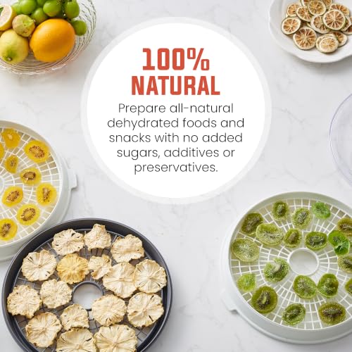 Image of Elite Gourmet Digital Food Dehydrator, 5 SlimStore Collapsible Trays