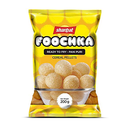 Image of shareat pani puri ready to fry pani puri /golgappa 500 puri in 6 packet hygienically made pani puri foochka (pack of 6)