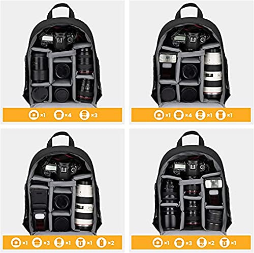 DSLR SLR Kameratasche Rucksack für spiegellose Kameras/Fotografen, Kameratasche Rucksack für Nikon Canon Sony Objektiv… – Bild 3