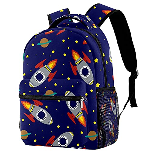 Sac à dos Rocket Space dessiné à la main, cadeau idéal ado