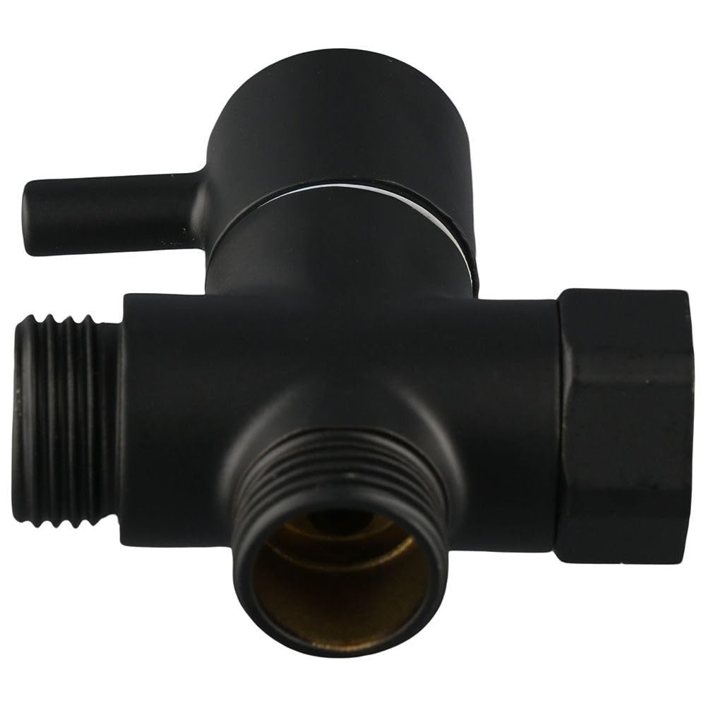 Valvola deviatrice per braccio doccia in ottone per impieghi gravosi, deviatore d'acqua a 3 vie, universale, G1/2", ricambio per sistema portatile, A, 1 pezzo