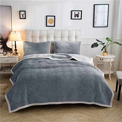 طقم فراش فاخر من الكسوة من القطن فائق النعومة لجميع فصول السنة من القطيفة غطاء سرير, 120*200CM : Amazon.ae: المنزل