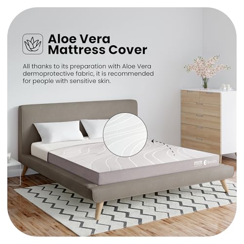 Image of MM FOAM Bloom 100% Natural Latex Mattress with 10 Years Warranty | Pure Certified Latex | Free Micro Fiber Pillows | (King 72 x 72 x 8)