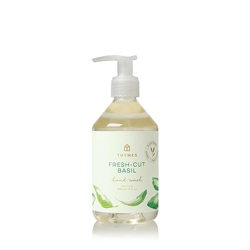 Thymes Lavar a mano, 9 onzas líquidas, albahaca recién cortada