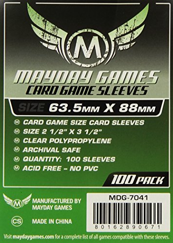 Mayday Game Card Sleeves 2 1/2' X 3 1/2' (100 Pack)