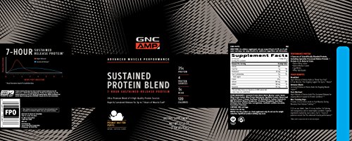 GNC AMP Sustained Protein Blend - Cinnamon Toast (28 Servings)