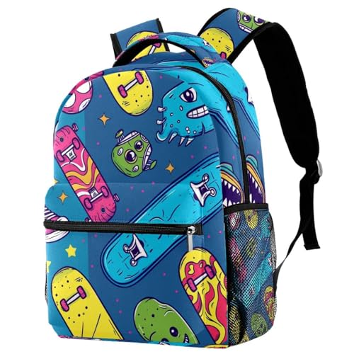 Sac à dos d'école multicolore Campus avec porte-bouteille pour filles et garçons
