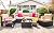 Vongrasig 6 Piece Small Patio Furniture Sets, All Weather PE Wicker Rattan Outdoor Sectional Sofa Conversation Couch with Glass Table, Cushions and Red Pillows, for Lawn, Garden, Backyard (Beige)