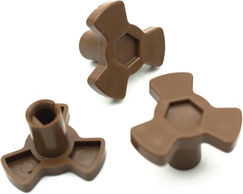 Miniatura 3 de 2 piezas de acoplador de placa giratoria para horno de microondas, soporte de eje en forma de Y, soporte de guía de bandeja de vidrio con puerto