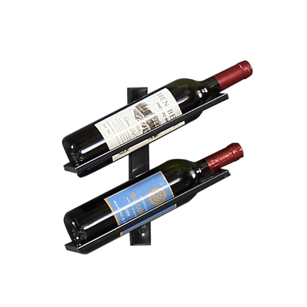 Présentoir industriel vintage pour bouteilles de vin en métal