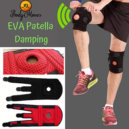 Bodymoves Kid's Knee Brace Support Plus Hot And Cold Ice Gel Pack For Stabilizing Patella Meniscus Tear Ligament Injury Prevention (Sweet Pink) #TOP4