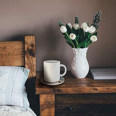 Ceramic Coasters Set of 6, Beach Coastal Starfish Seashell Absorbent Stone Drink Coaster with Non-slip Cork Back and No… 51ZDeJCfYpL. SS400