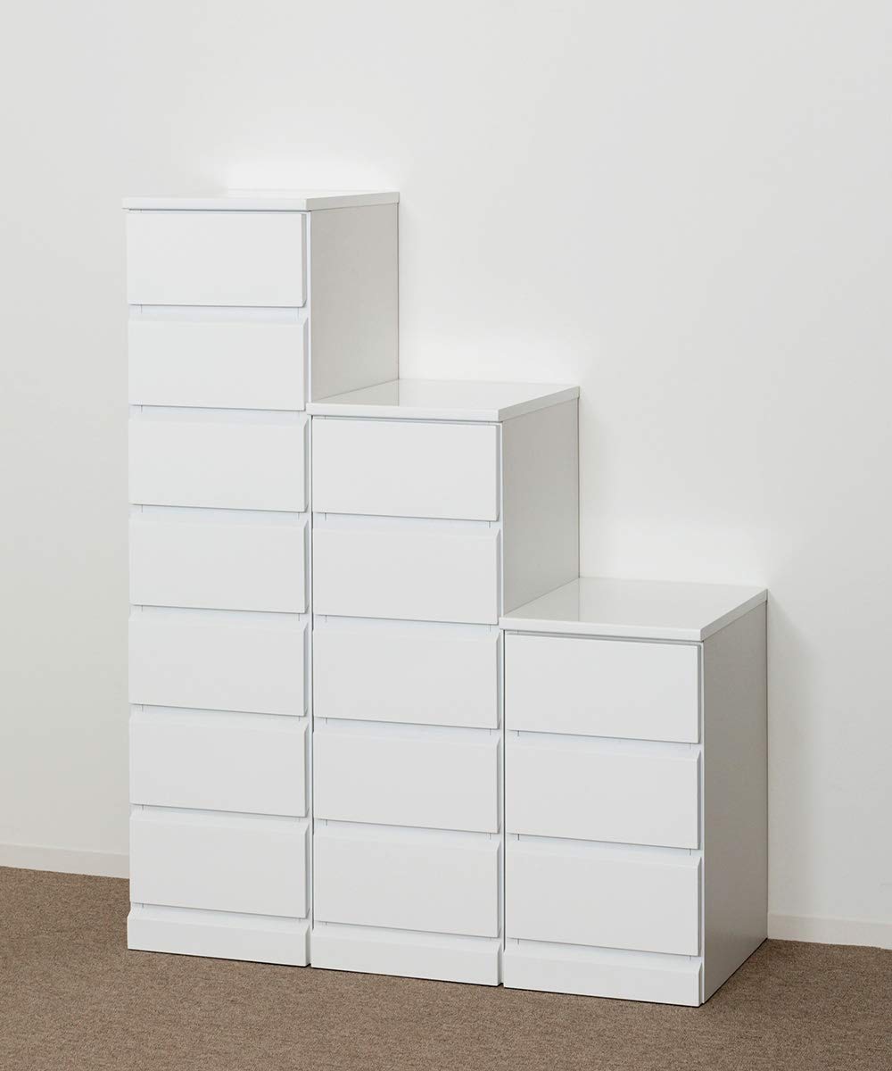 Amazon｜クロシオ シャイン スリムチェスト 3段 幅30.5cm 完成品