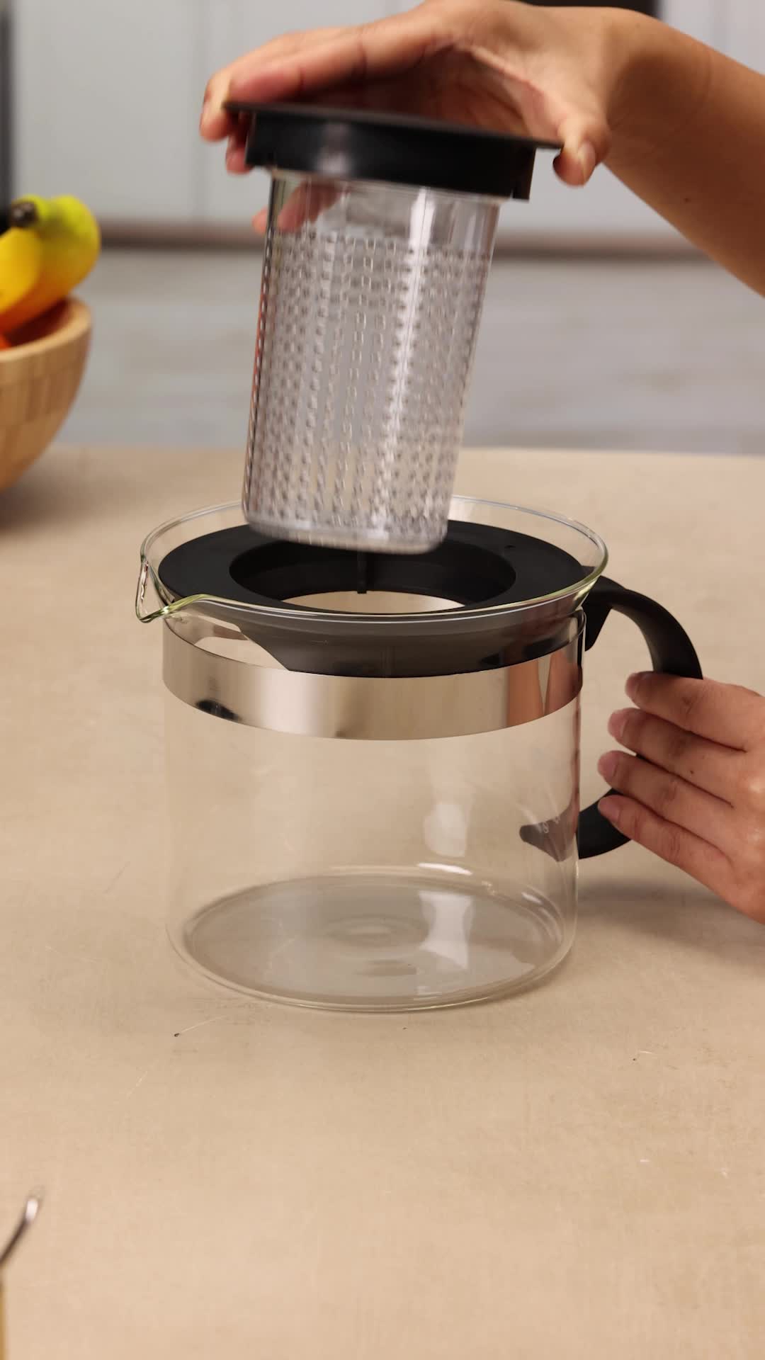 BODUM - Verre de rechange 1.0 l pour théière Chambord