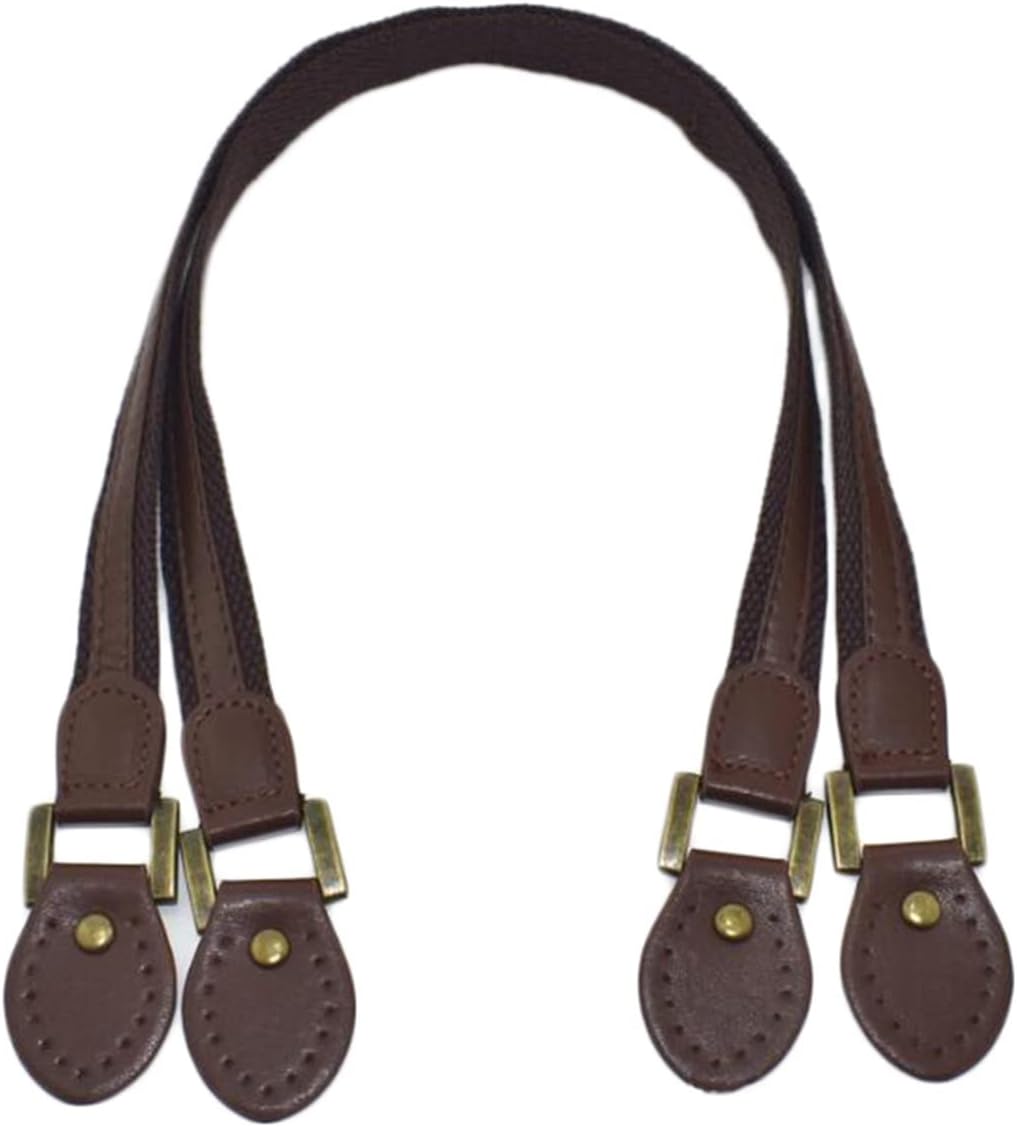 YANGQI yaoqijie 2個 レザーバッグ ハンドル レザーファブリック ショルダーバッグ ストラップ ハンドバッグ ベルト