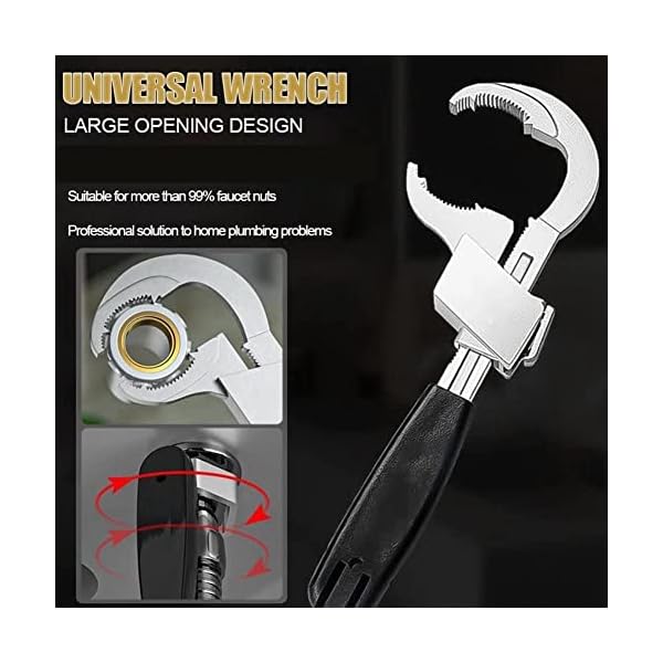 Watlsuz Universal Verstellbarer Doppelendschl¨¹Ssel - Multifunktionaler Verstellbarer Schraubenschl¨¹Ssel f¨¹r die Reparatur Von Sanit?Rinstallationen – Bild 8