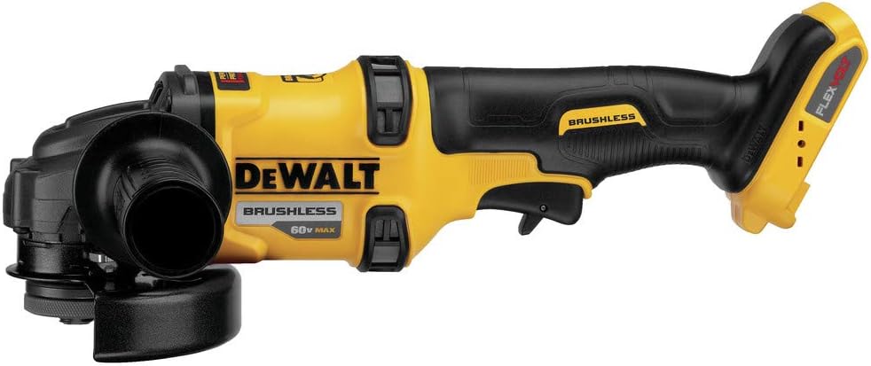 DEWALT FLEXVOLT 60V MAX* Angle Grinder with Kickback Brake, 4-1/2-Inch to 6-Inch, Tool Only (DCG418B)
