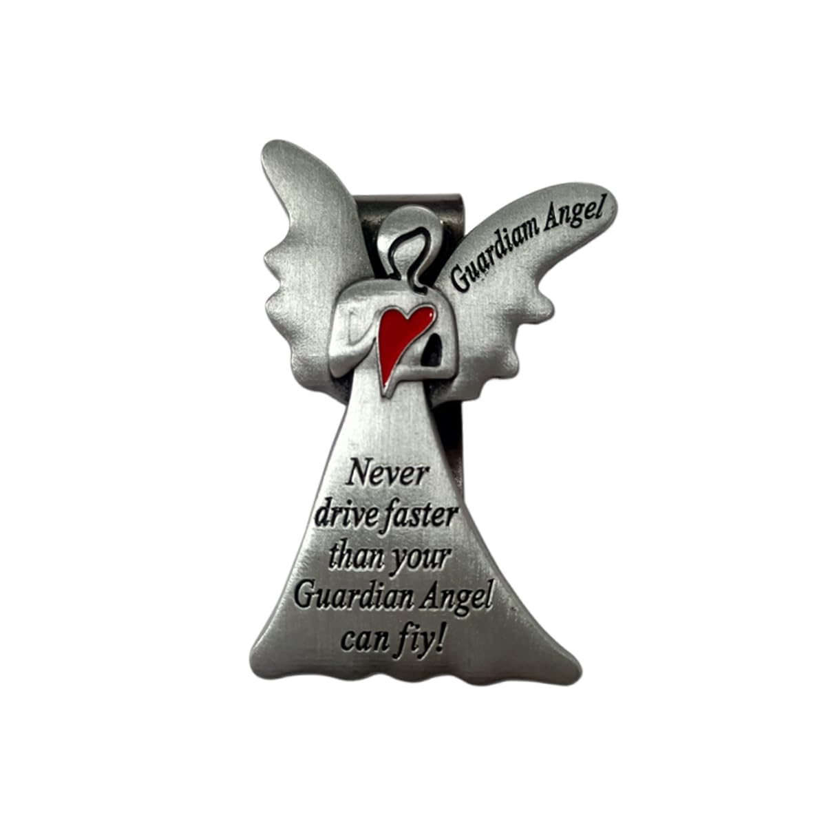 Car Guardian Angel Visor Clip Never Drive Faster Than Your Guardian Angel Can Fly New Driver Safety Driving
