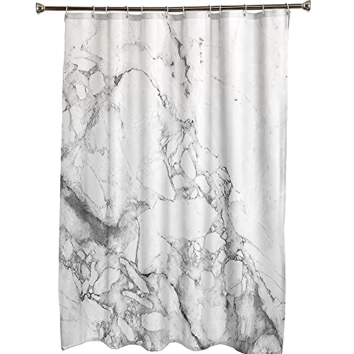 Rideau de douche polyester KnSam effet marbre pour salle de bain zen