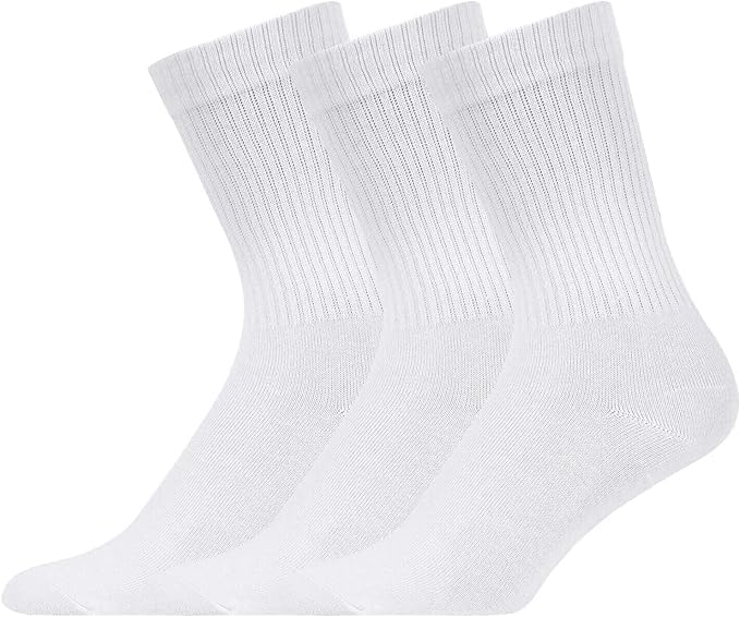 COSHAL3 Pairs Men's Sports Socks Cotton Rich Sport Socks Mens Hiking Athletic Sports Socks Comfortable Sportswear Active Socks UK 6-11