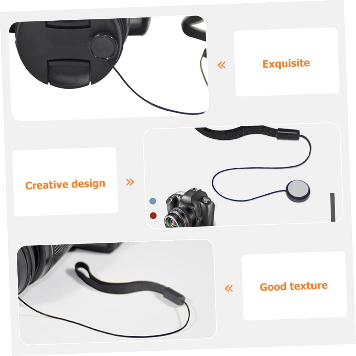 DOITOOL Fodera -perdita Della Corda Accessori Accessori Fotocamera Cinturino Da Polso Per Fotocamera Cavo Della Fotocamera in Cotone Plastica Black