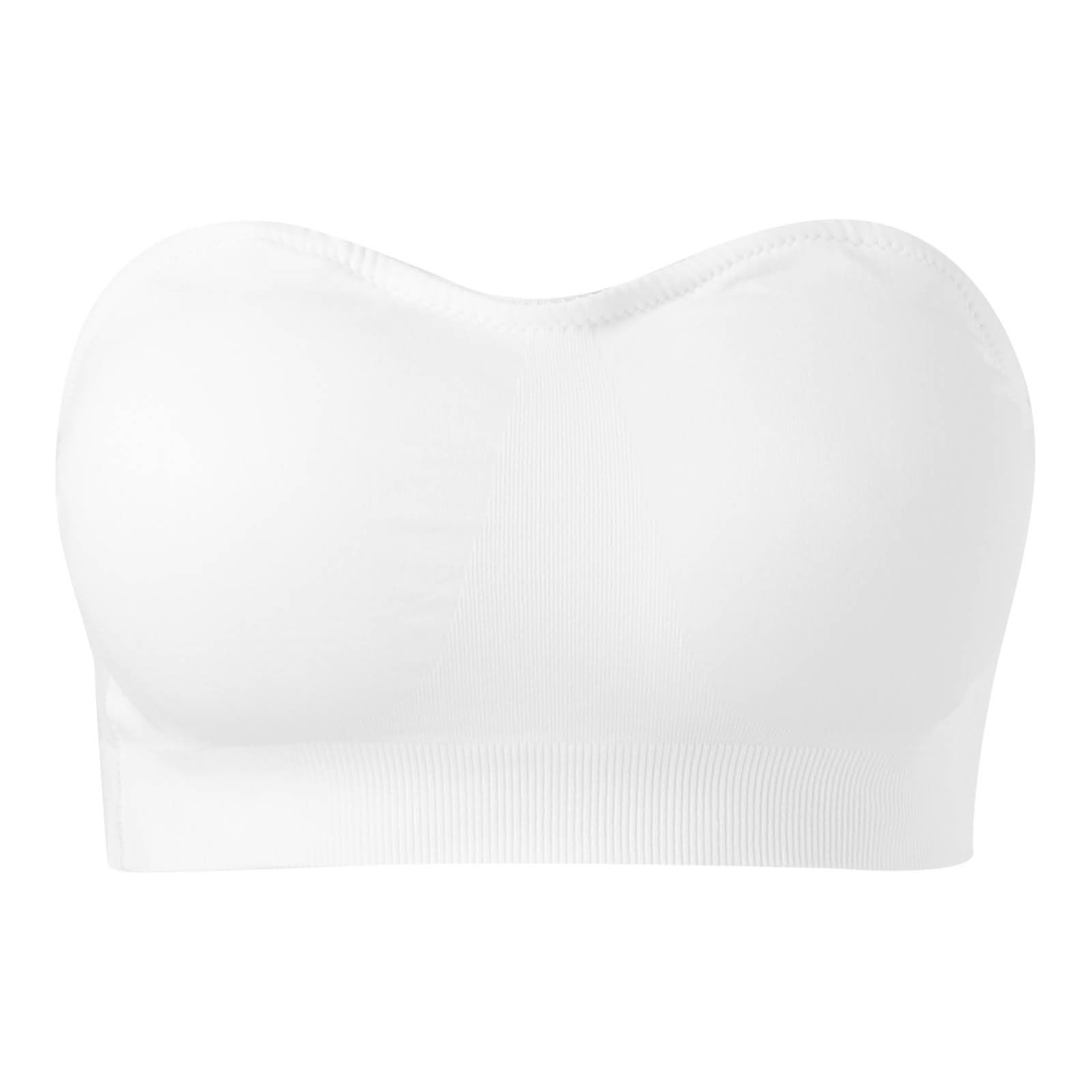Soutien Gorge sans Bretelles Femme Sexy- Soutien Gorge Bandeau Antidérapant Couleur Unie Confortable Simple Invisibilité Lingerie sans Coutures Chic Et Élégants Décontracté Brassiere Doux Bra