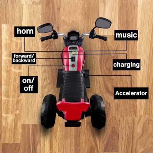 Image of Delhi Retailer Supper Battery Operated Bike for Kids Electric Ride On Toy with Light & Music Rechargeable Battery Bike for Kids to Drive 2 to 7 Years.Battery.