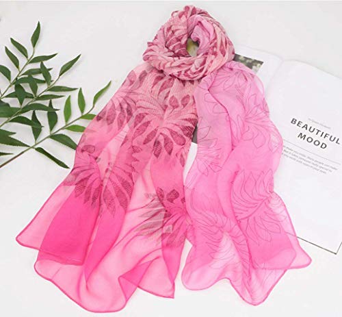 Image of Acotavie Scarfs for Women Lightweight Fashion Scarves Print Floral Pattern Scarf Shawl Wraps