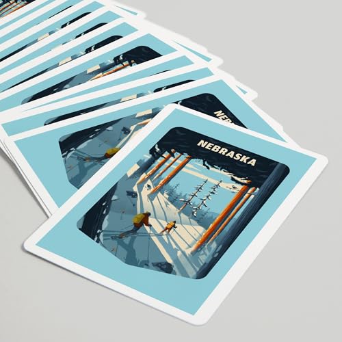 Lantern Press Naipes Poker Nebraska Better on Foot miniatura 5