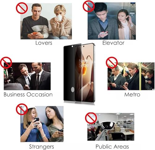 Image of Uyiton Privacy Tempered Glass for OnePlus 13 | Anti-Spy | Pack of 1